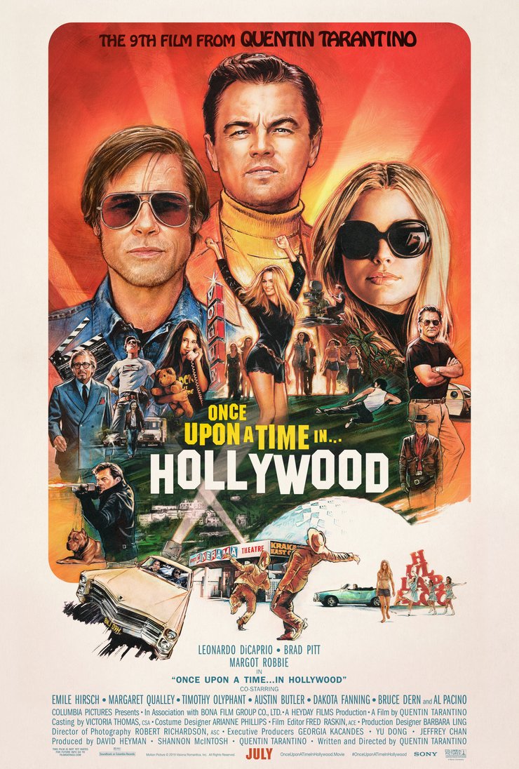 Once Upon a Time in Hollywood Poster - بهترین پوستر های فیلم 2019